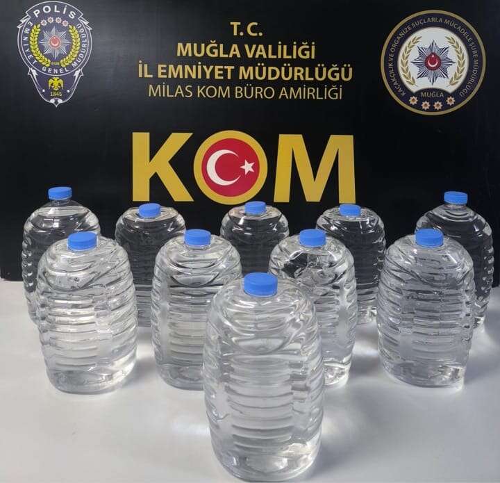 Muğla’da 475 Litre Sahte Alkol Ele Geçirildi 3